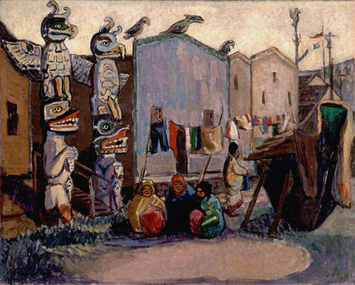Indian village alert bay – Emily Carr – 1912